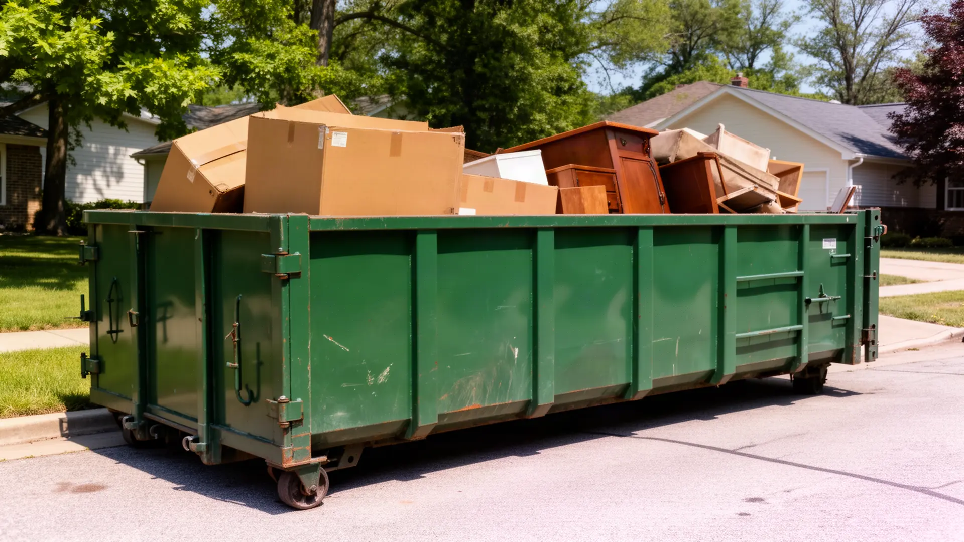 Roll-off dumpster from New Lakes Dumpster Service in Farmington Hills, MI